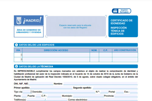 Certificado de idoneidad ITE en Madrid